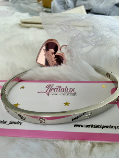 Screws Thin Bangle Bracelet