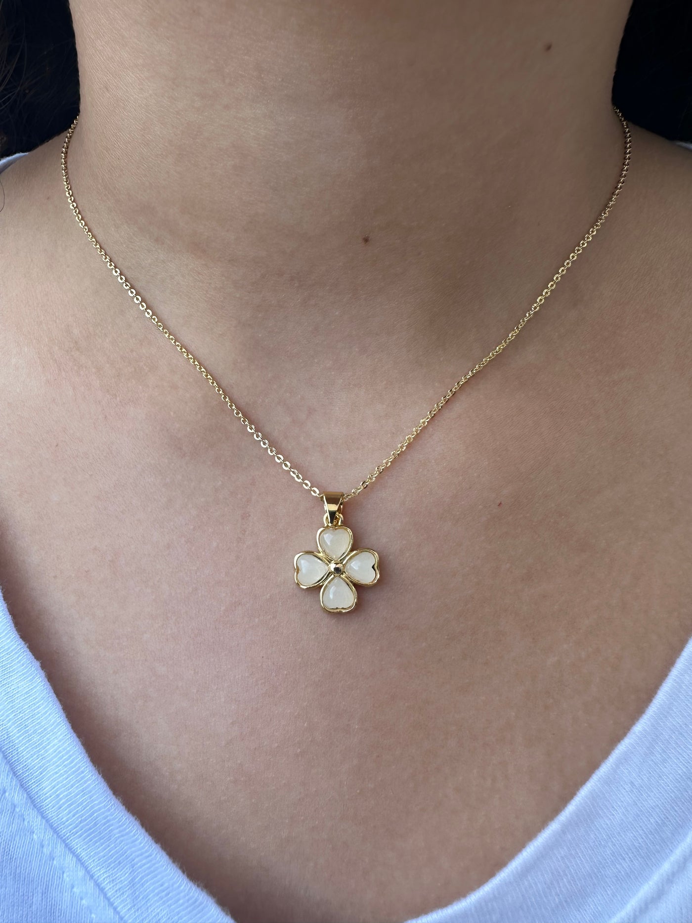 Jade Flower Necklace