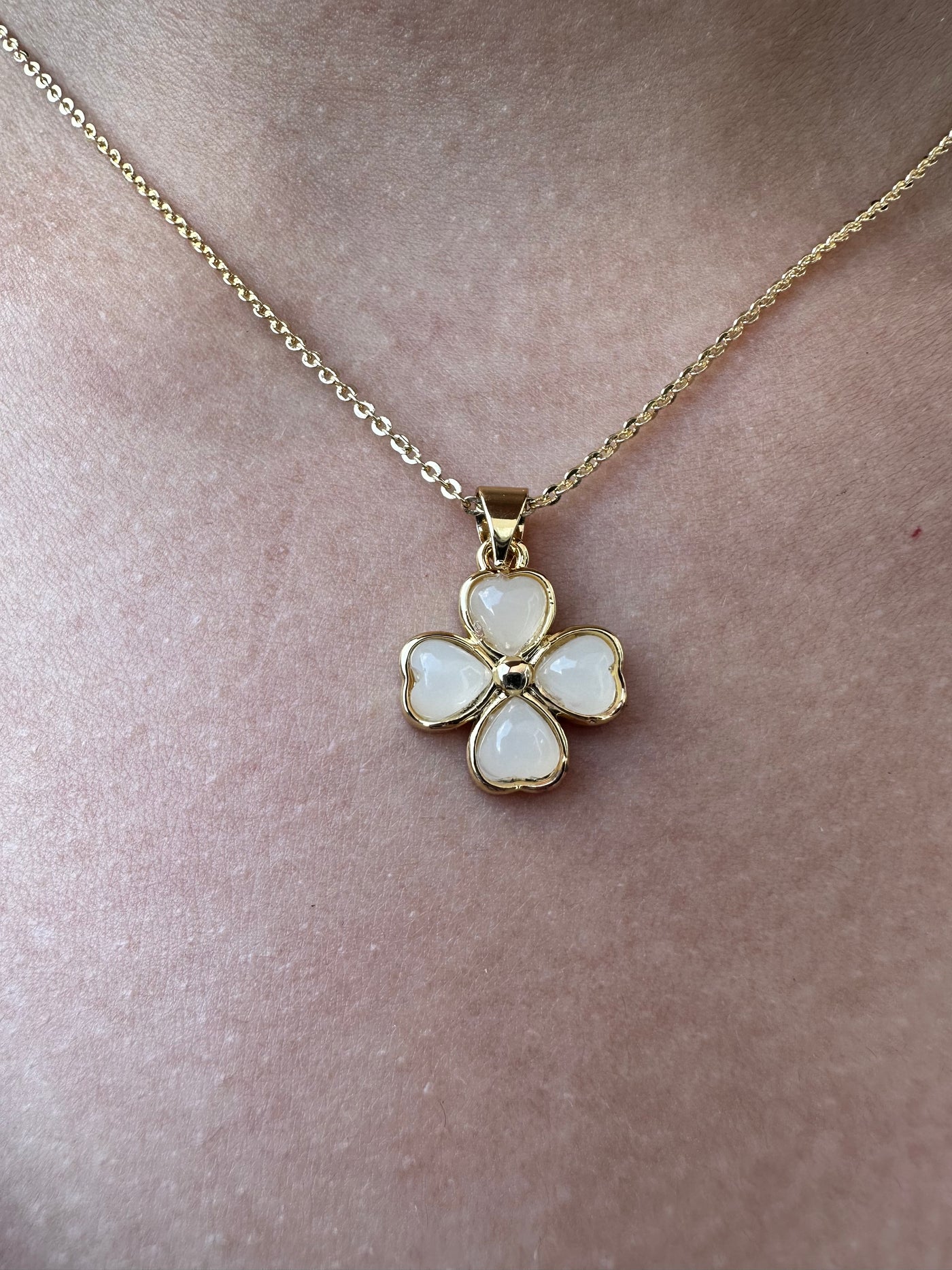 Jade Flower Necklace