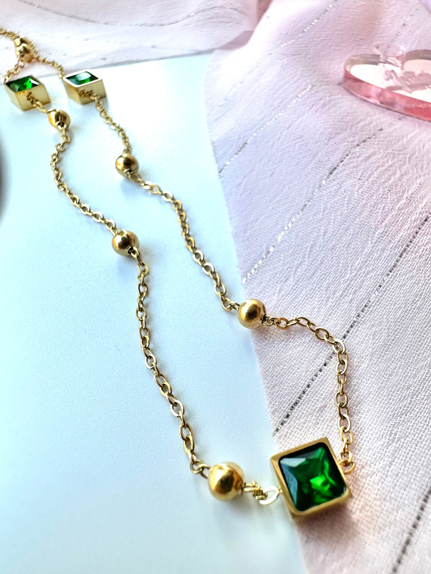 Green Zirconia Necklace