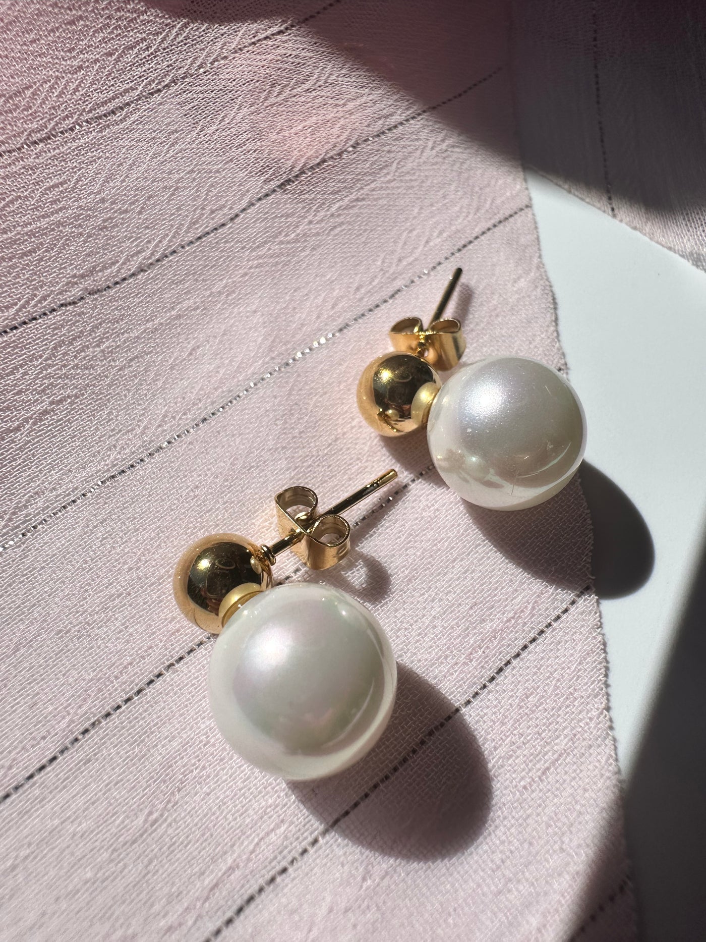 Bead Pearl Earrings