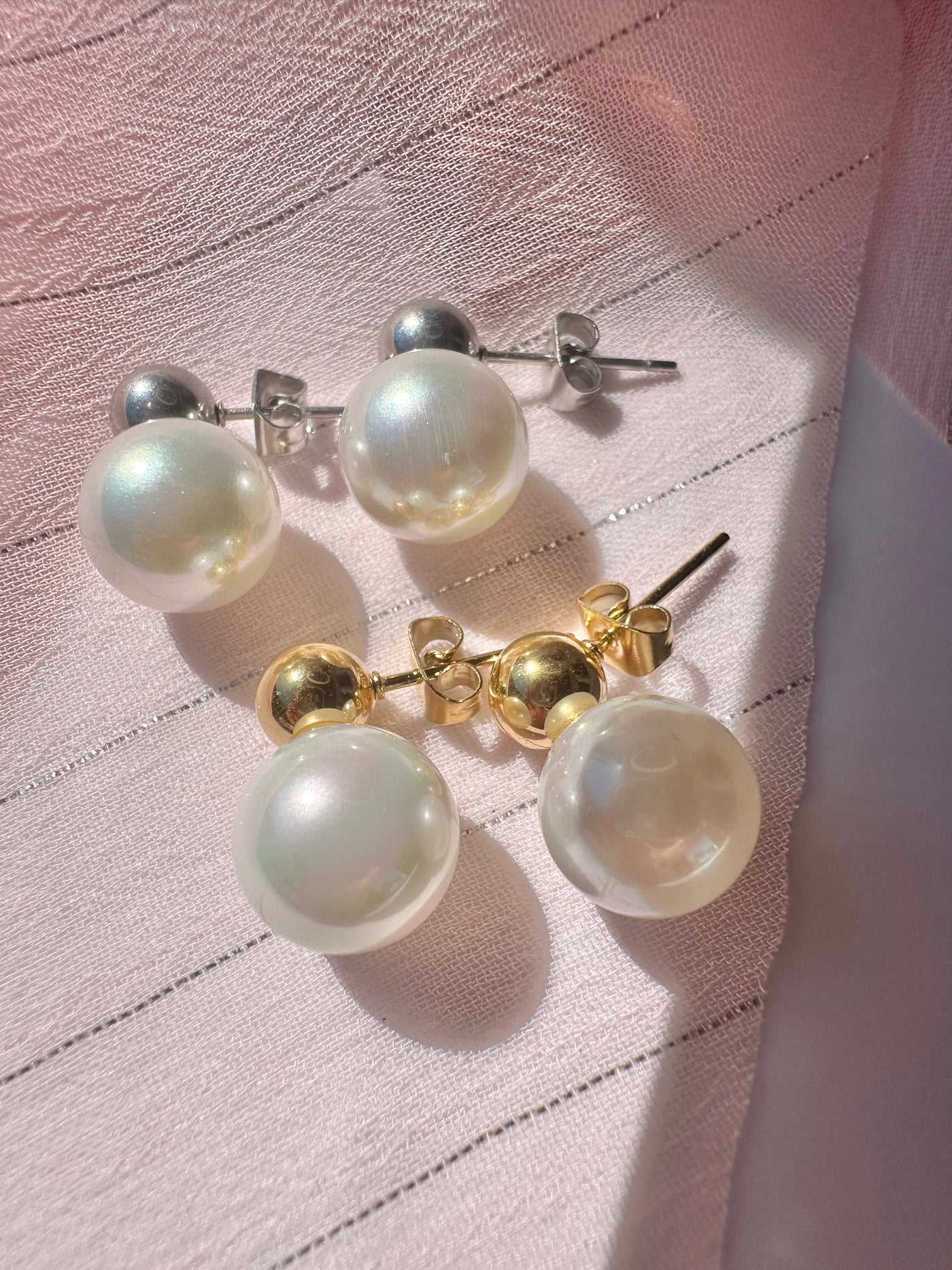 Bead Pearl Earrings