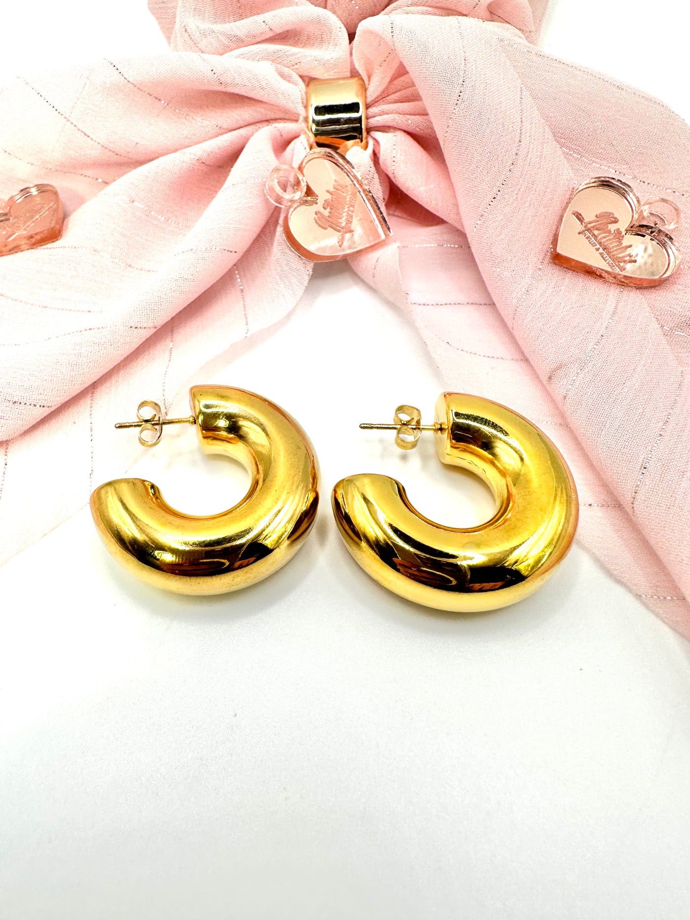 Chunky Hoops Earrings