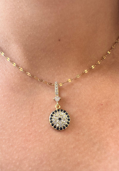 Round Zirconia Necklace