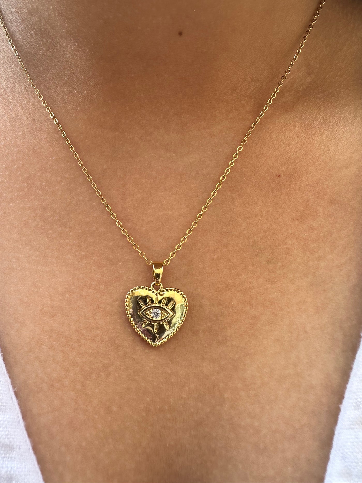 Heart Eye Necklace