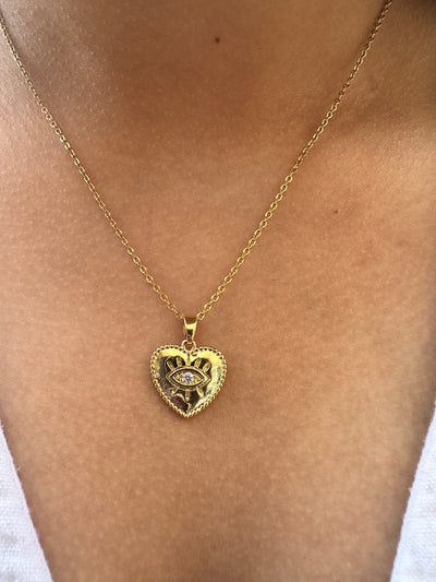 Heart Eye Necklace