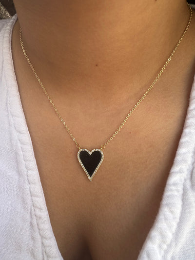 Zirconia Heart Necklace