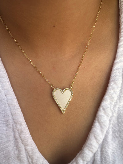 Zirconia Heart Necklace