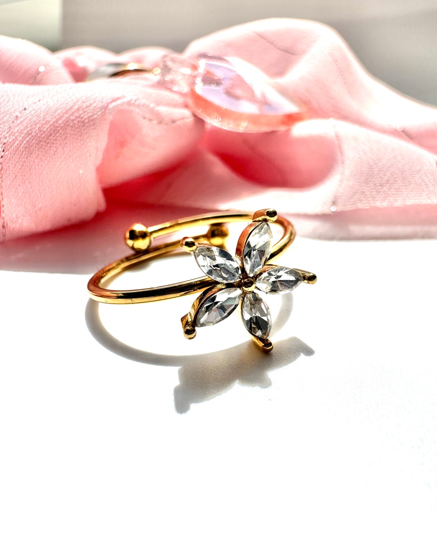 Flower Zirconia Ring