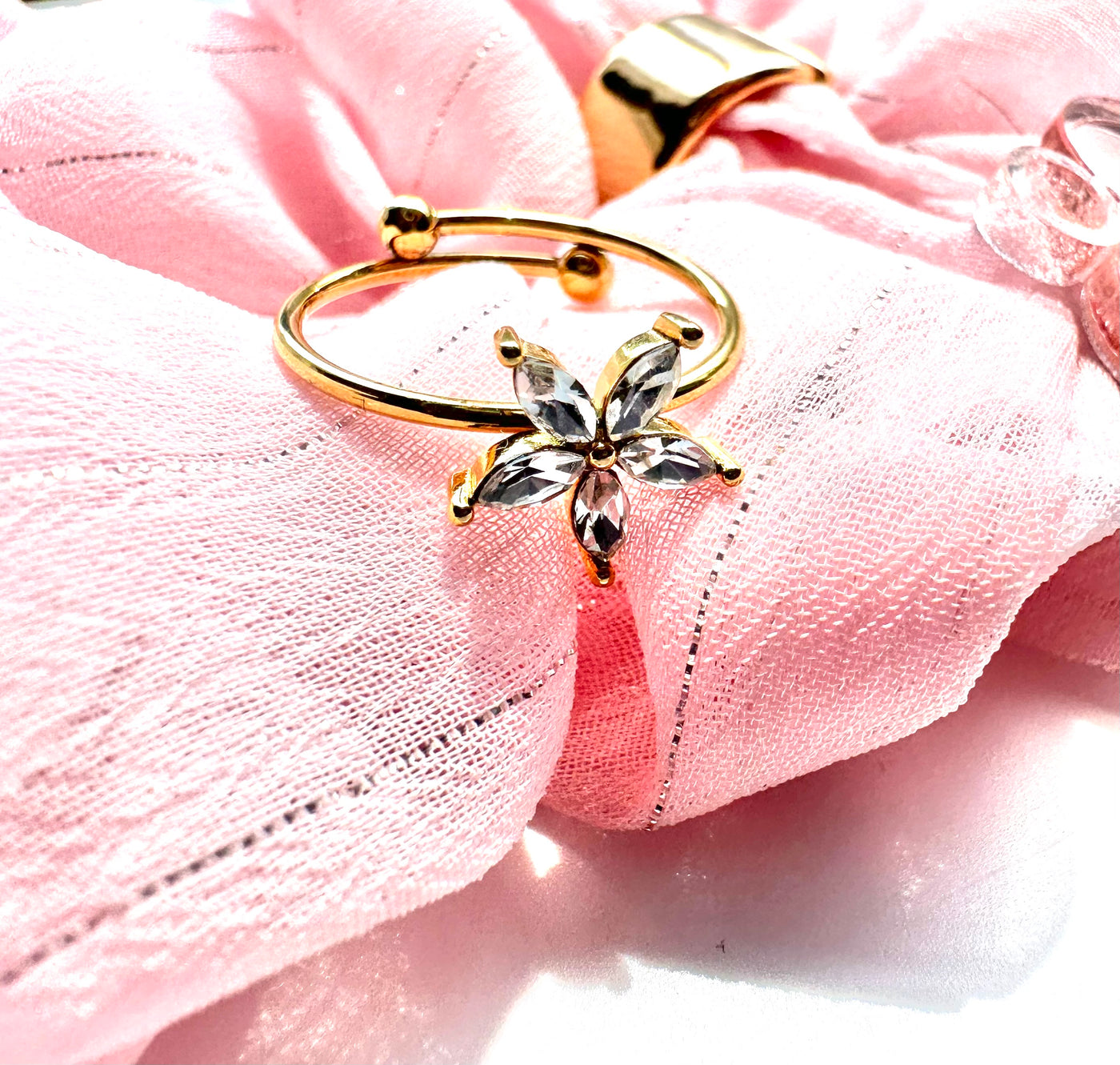 Flower Zirconia Ring