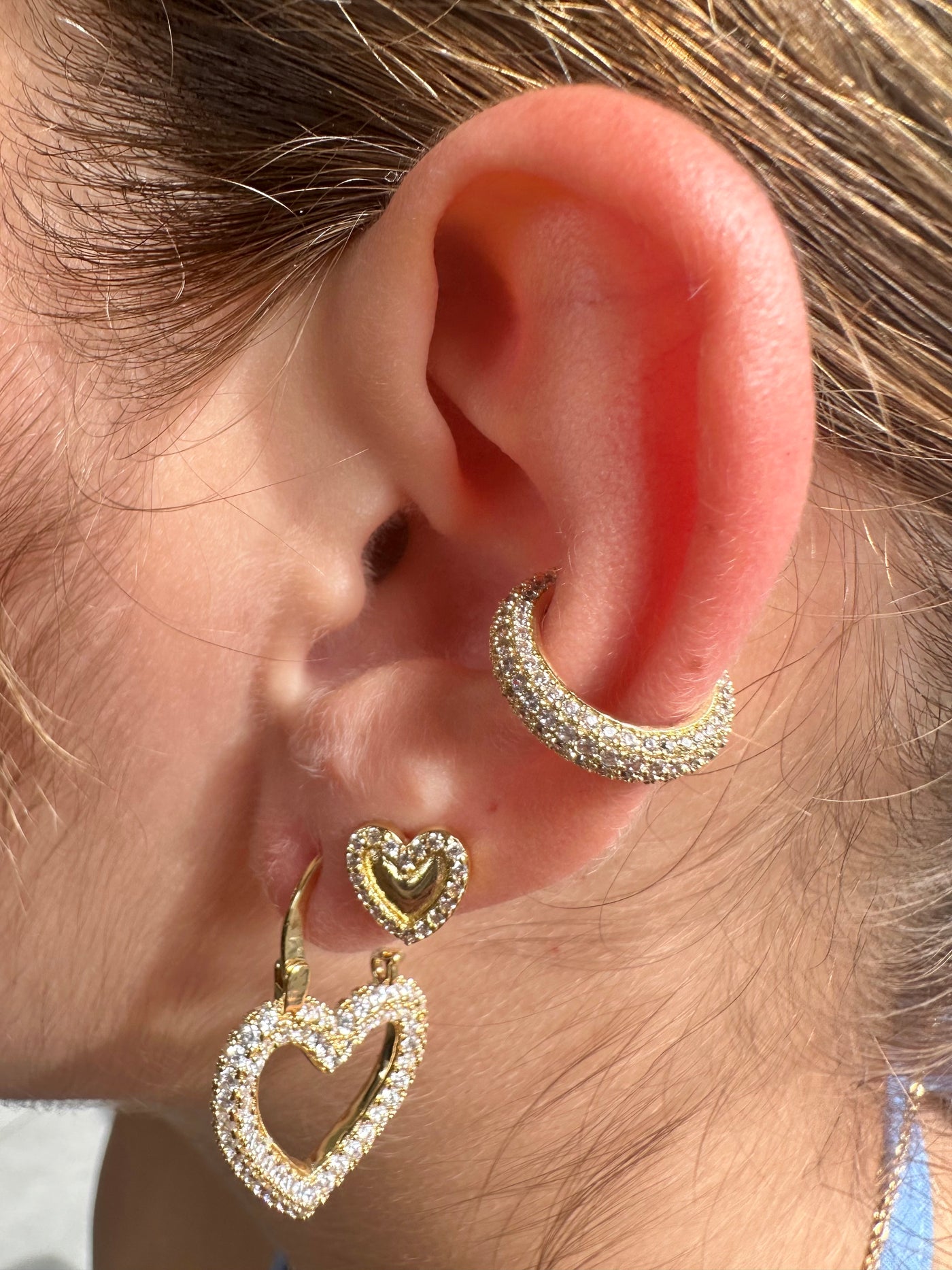 Hearts Stud Earrings