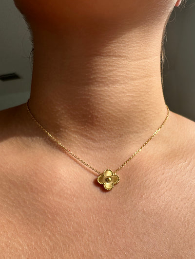 Gold Clover Necklace