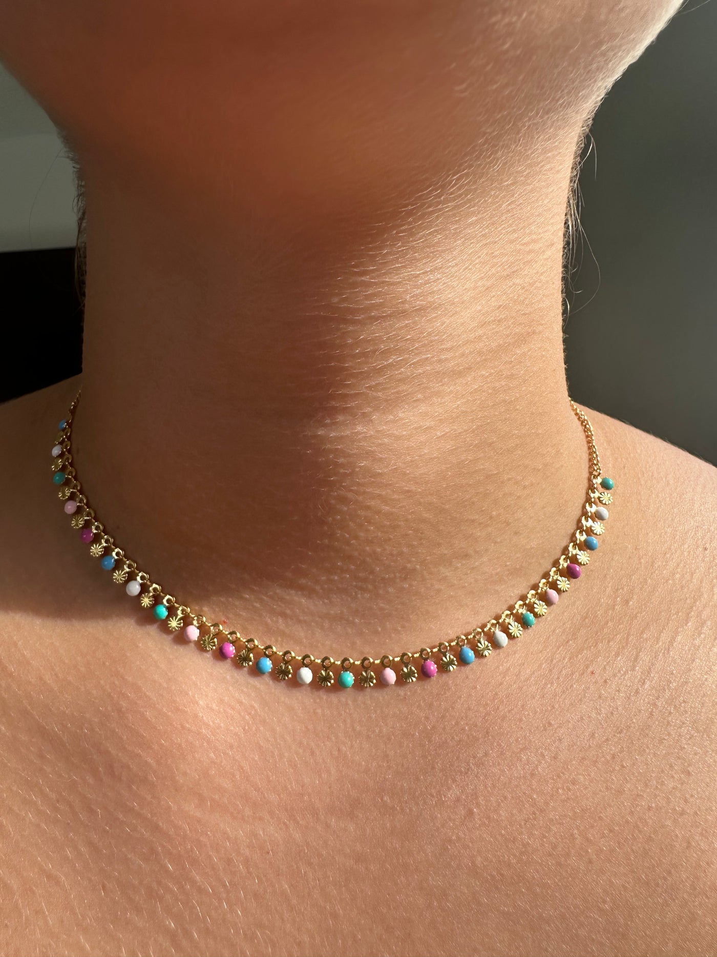 Pastel Colors Choker Necklace