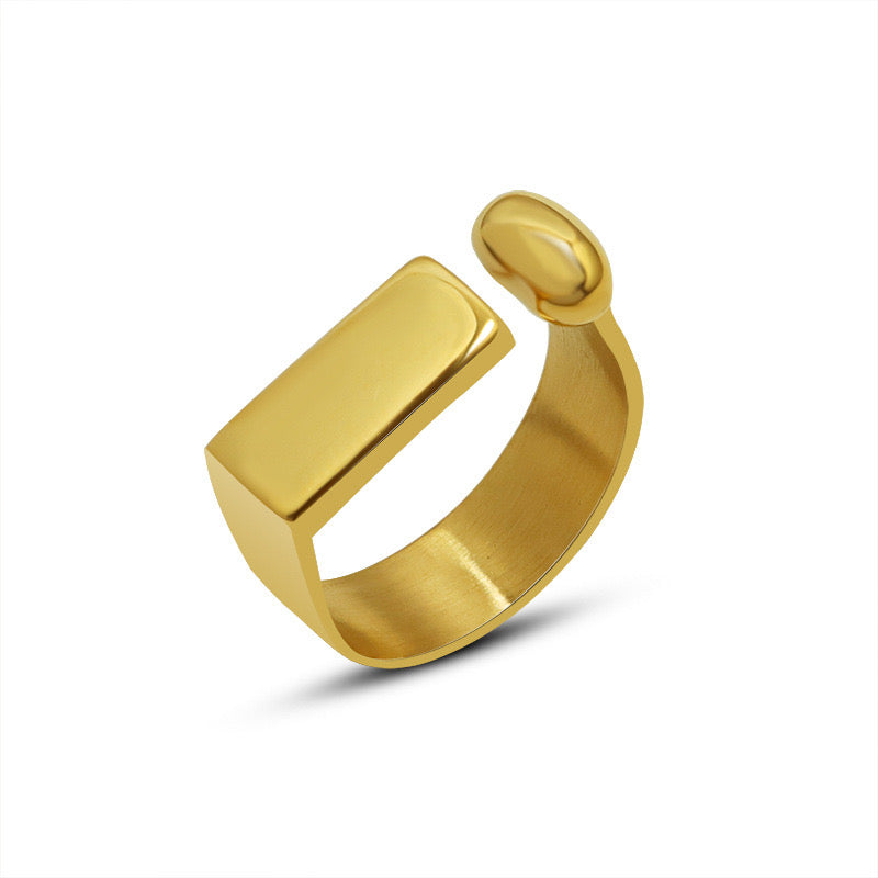 Gold Stainless Steel Ring