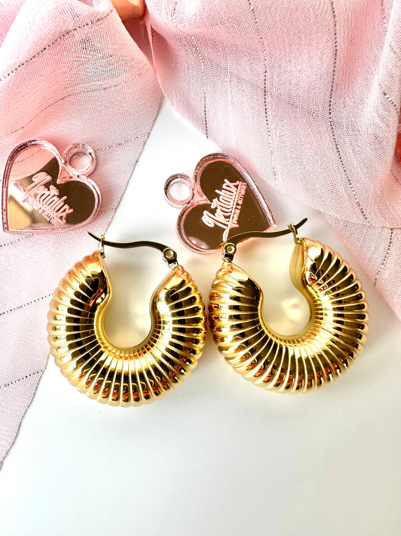 Gold Hoops Earring