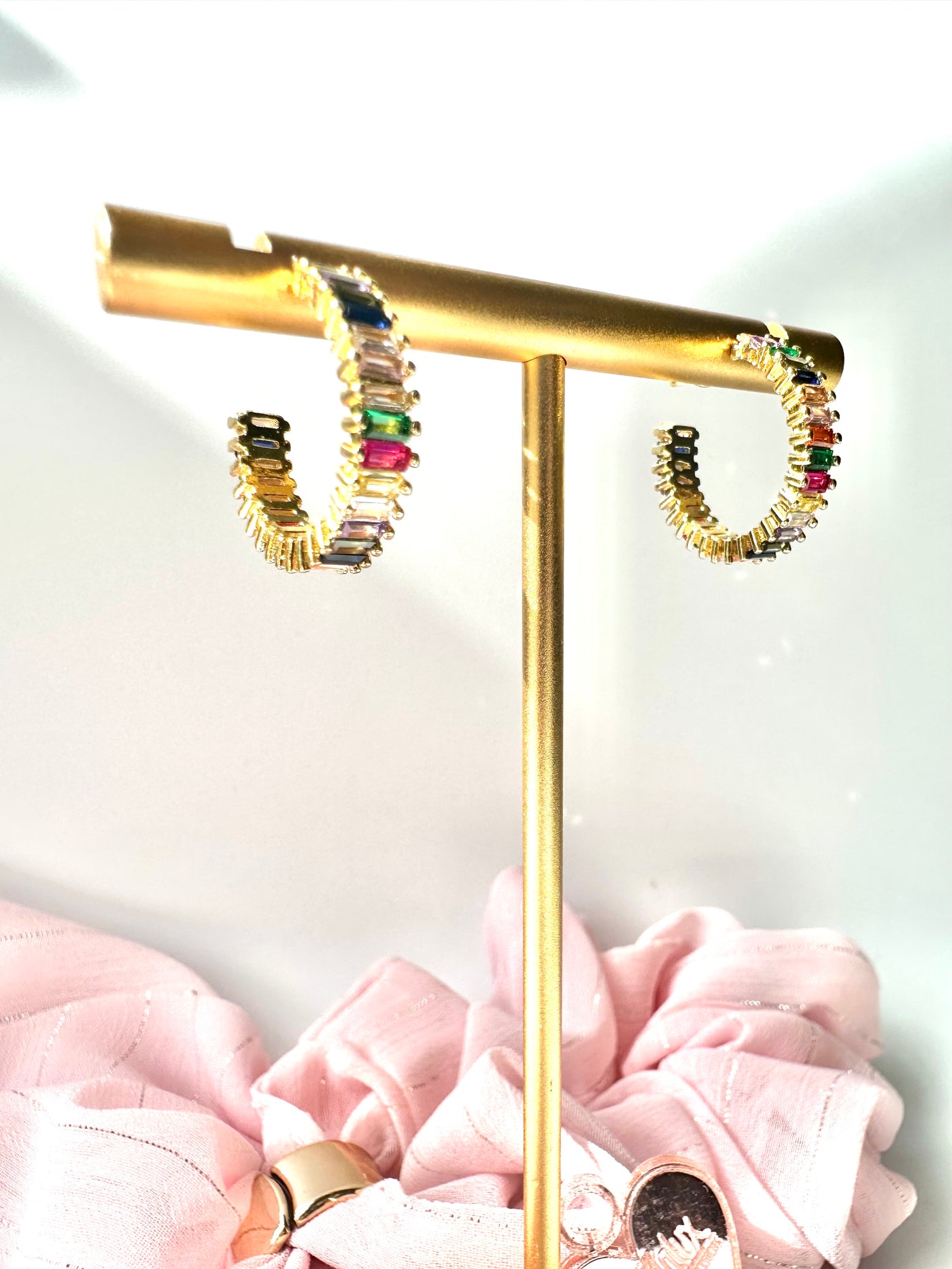 Gold Colors Hoops Earring