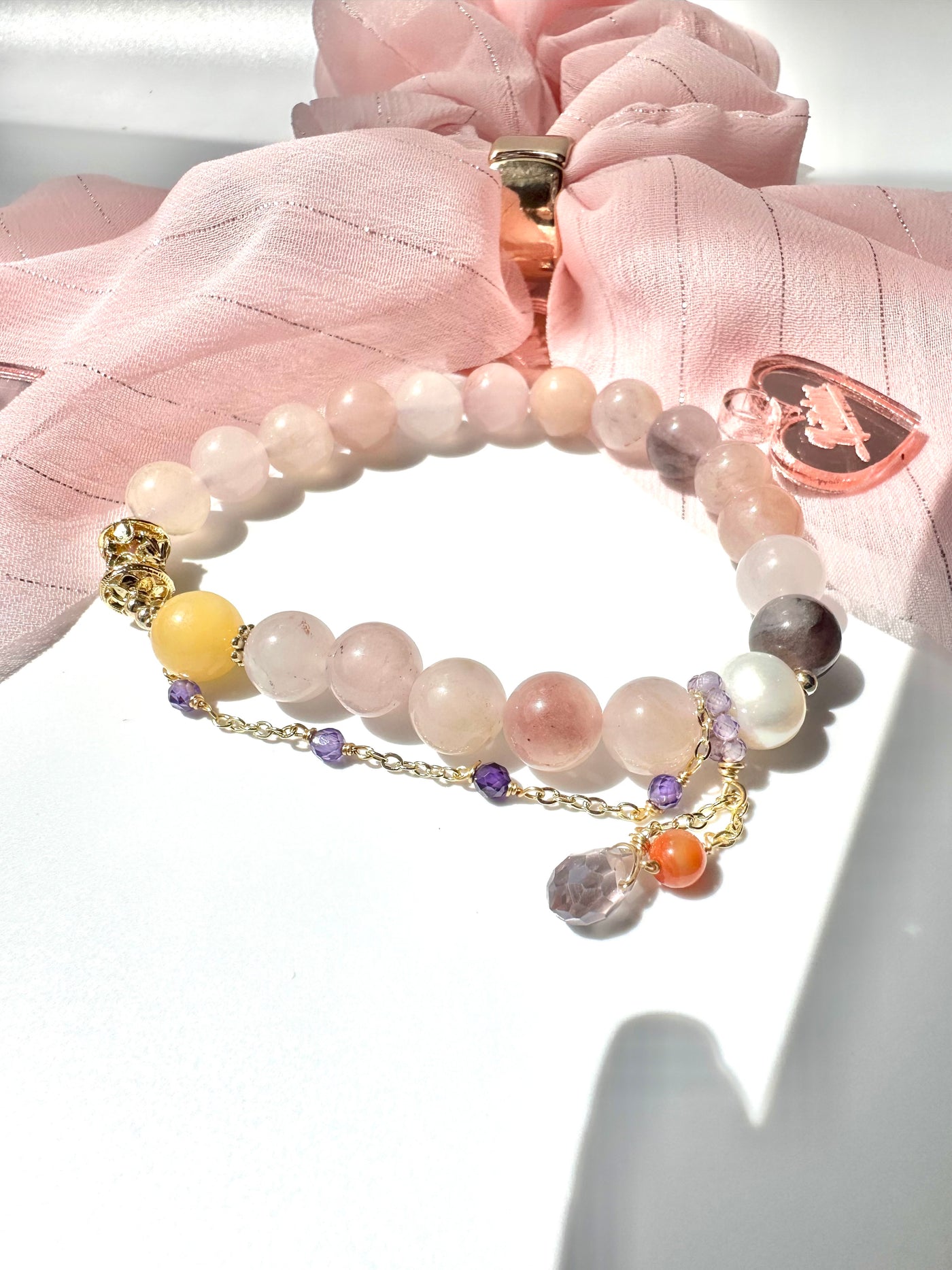 Handmade Rose Quartz Bracelet