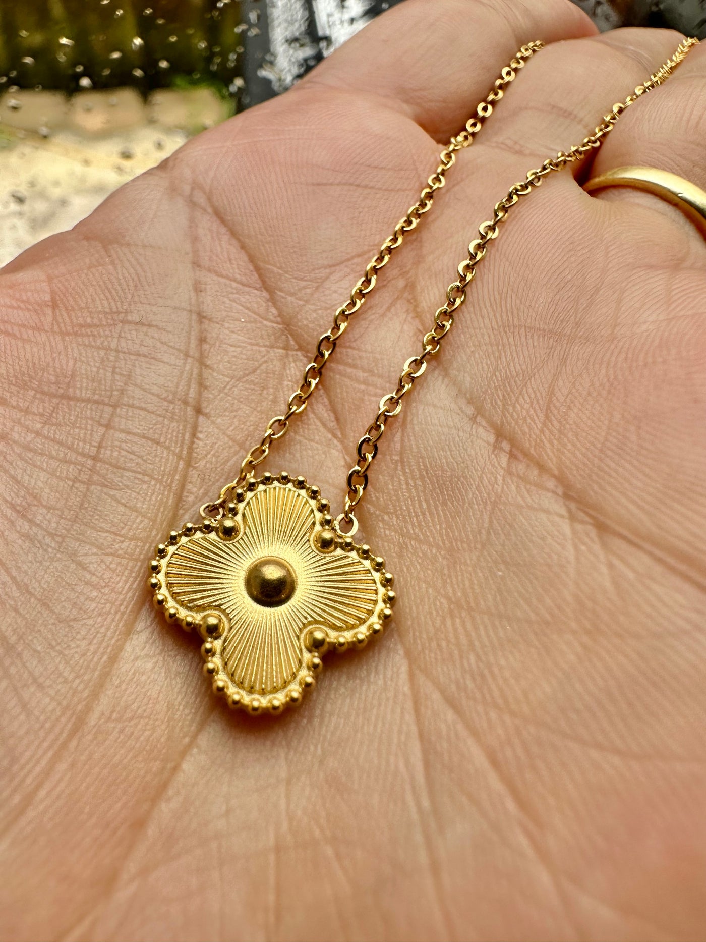 Gold Clover Necklace