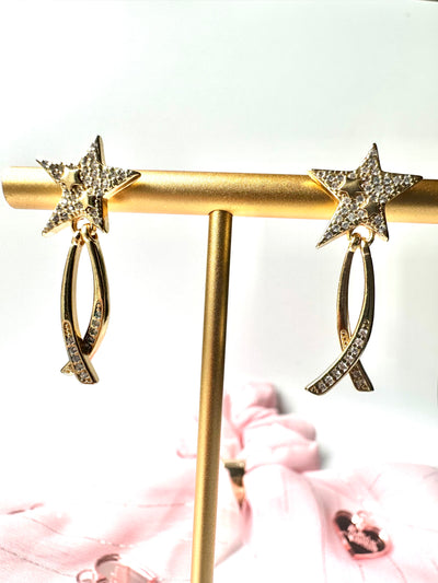 Long Star Earring