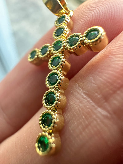 Green Gold Cross