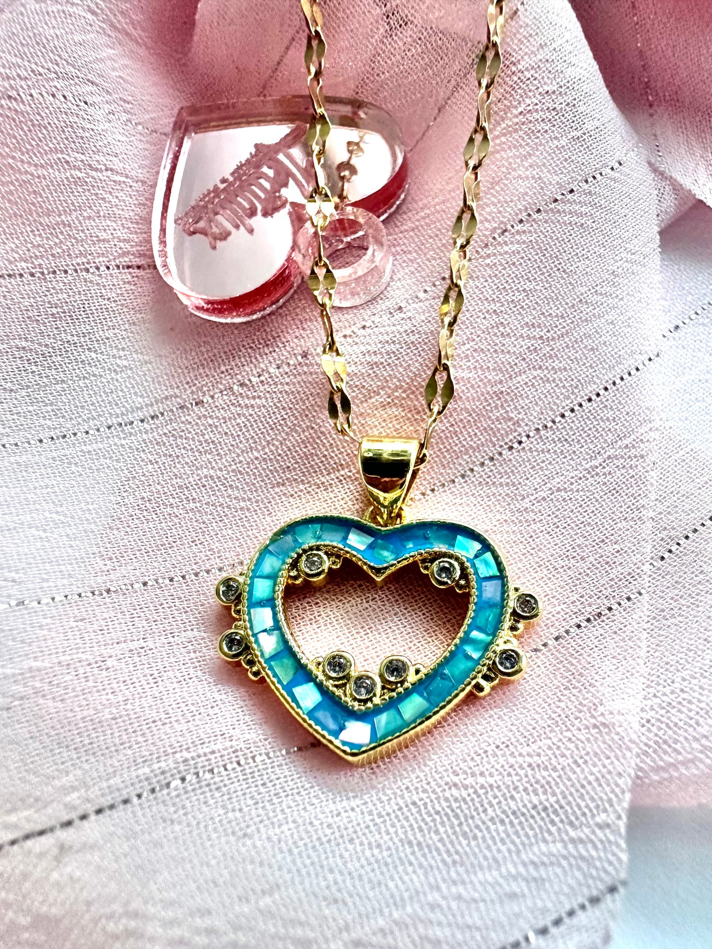 Heart Blue Necklace