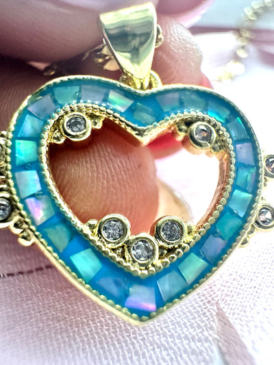 Heart Blue Necklace