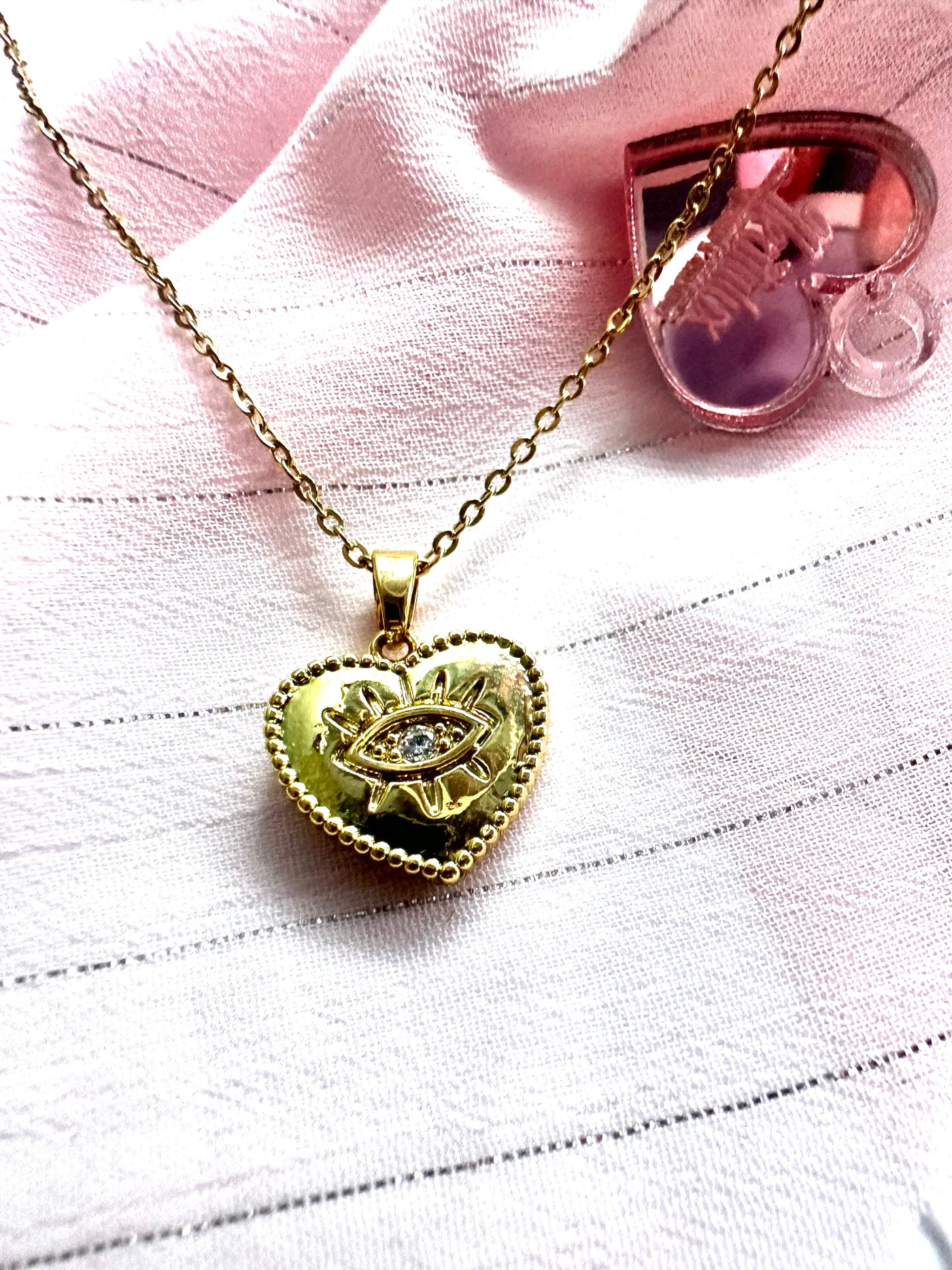 Heart Eye Necklace