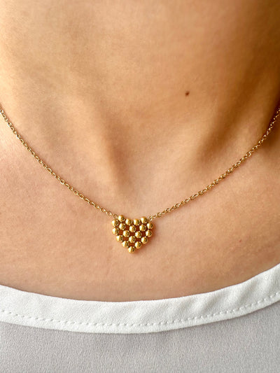 DOTS HEART NECKLACE