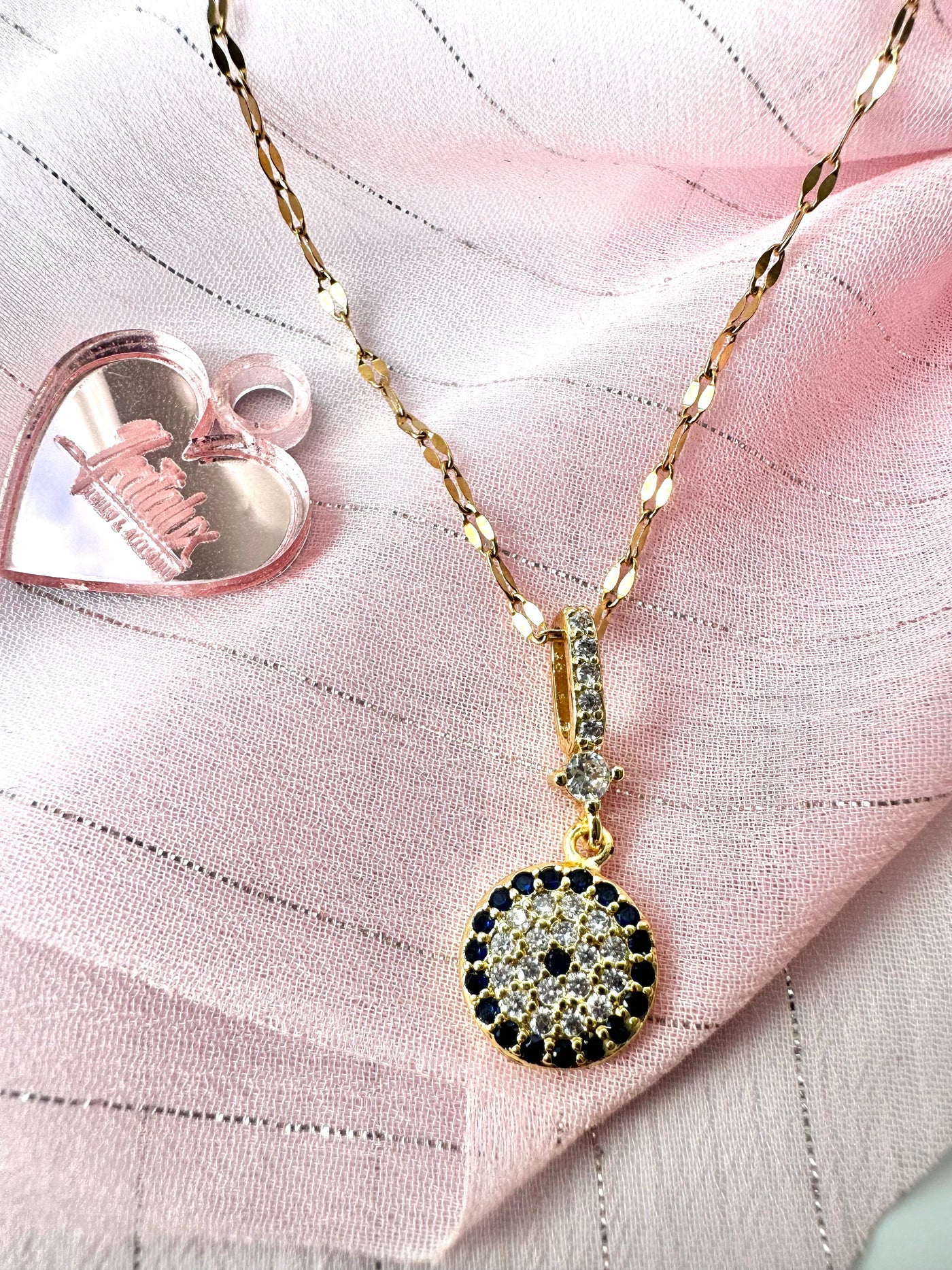 Round Zirconia Necklace