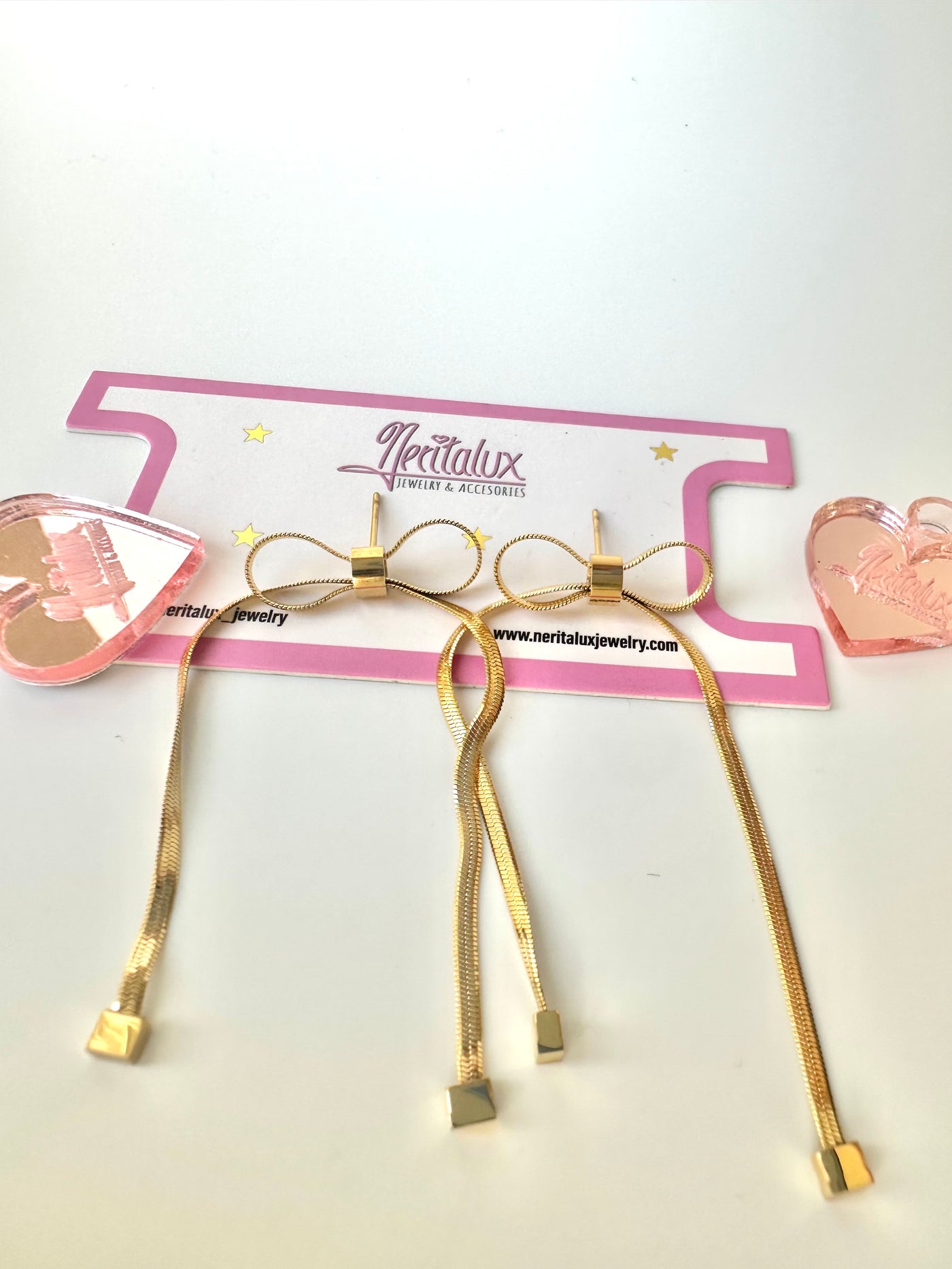 BOW GOLD EARRINGS