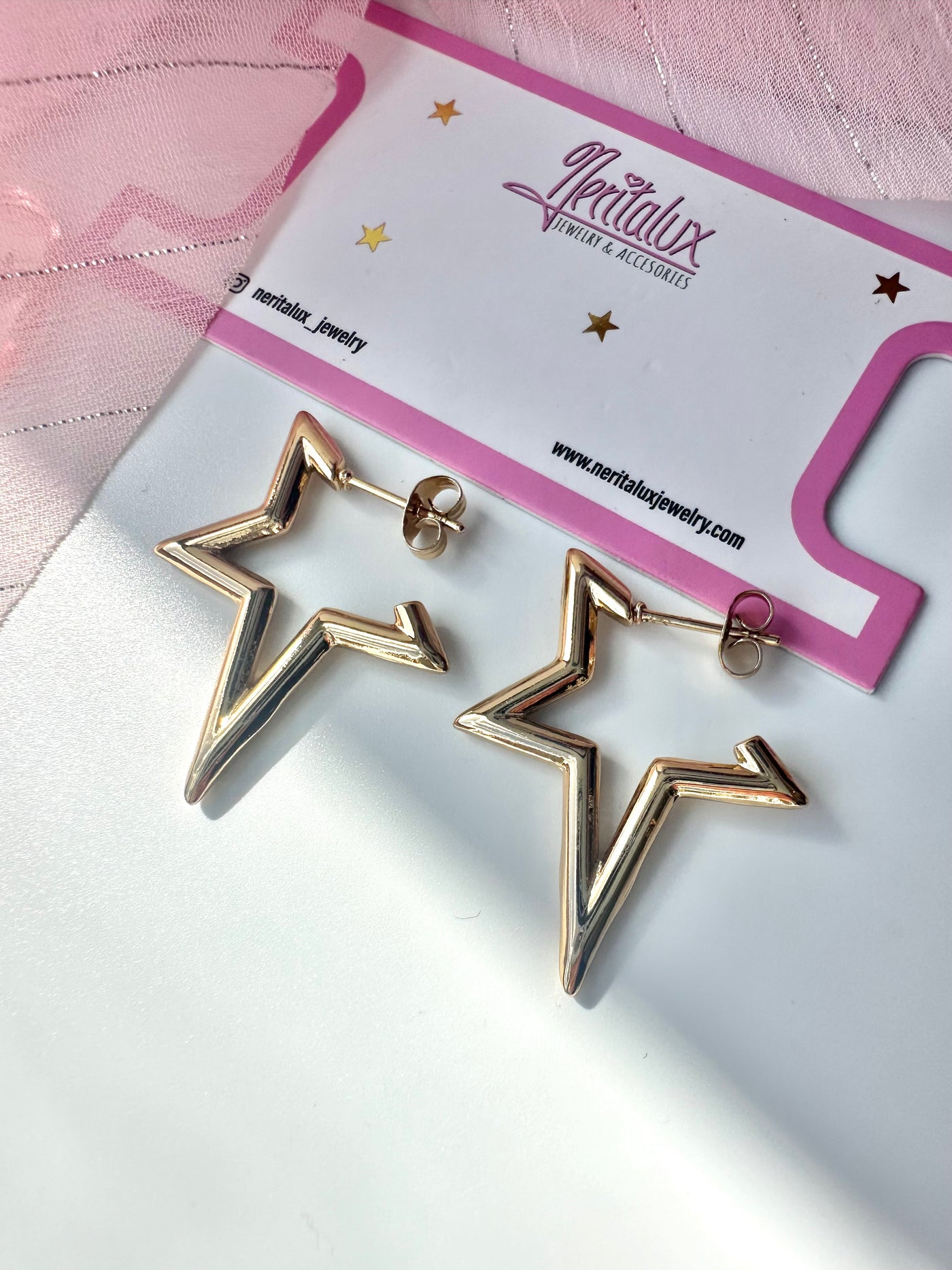 HALF STAR EARRINGS