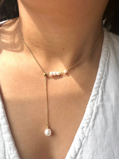 Long Pearls Necklace