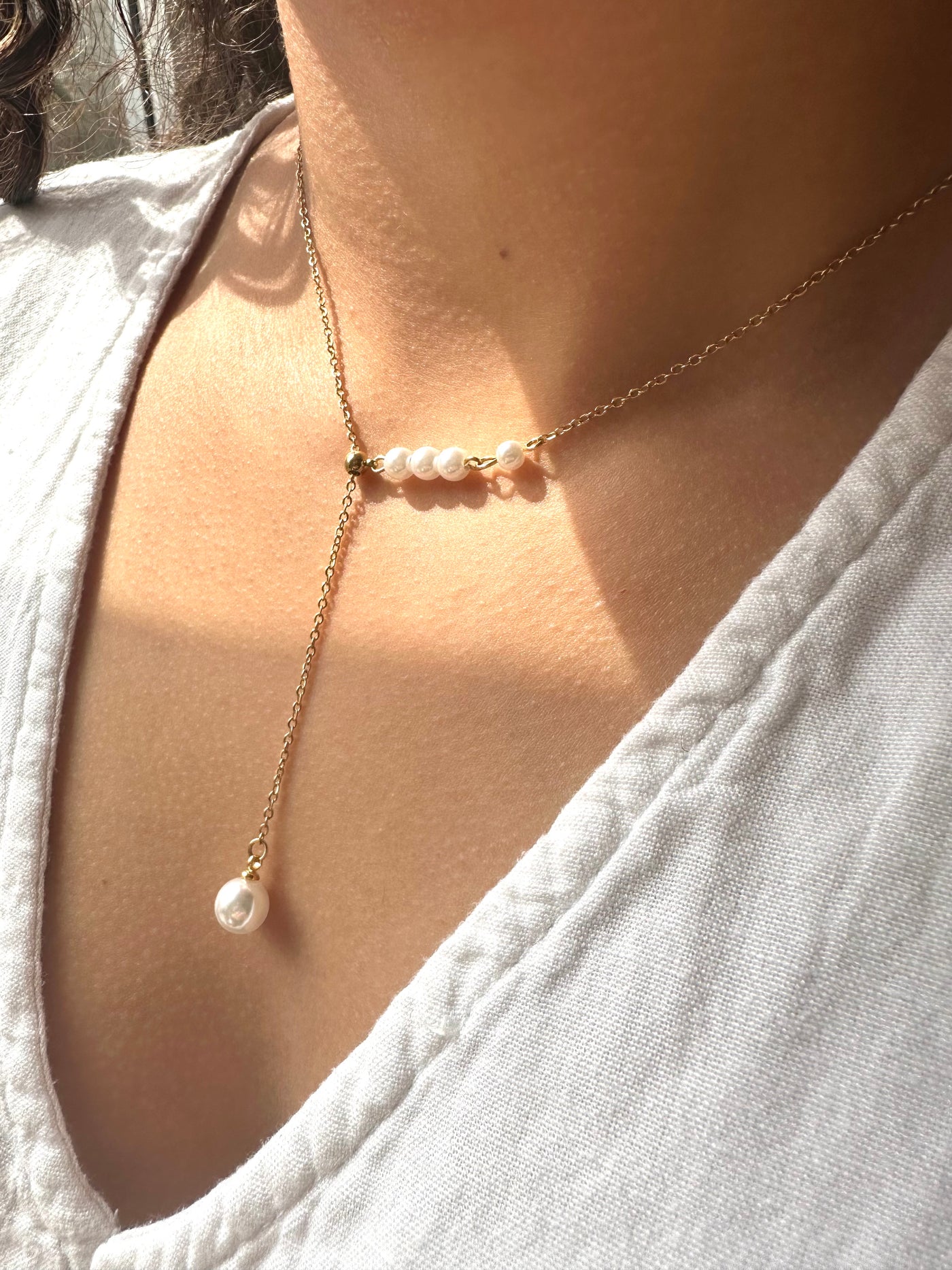 Long Pearls Necklace