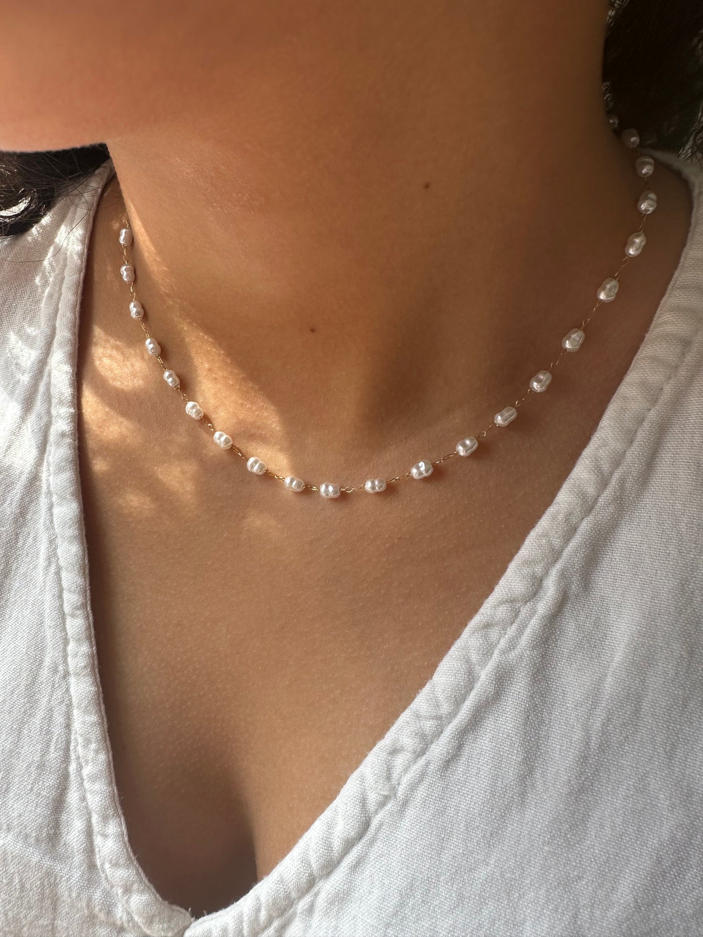 Small Pearls Choker Necklace