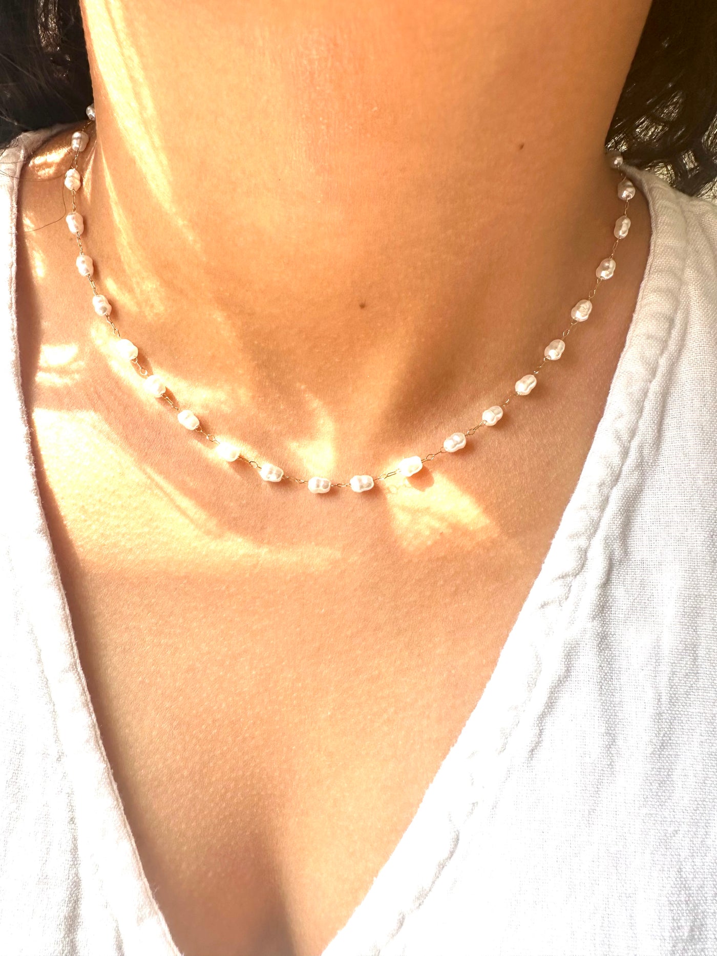 Small Pearls Choker Necklace