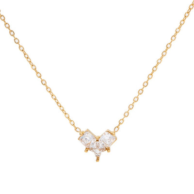 Zircon Triangle Necklace