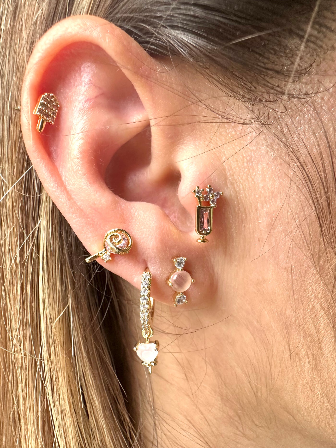 Hoops and Studs Candy Collection Earrings