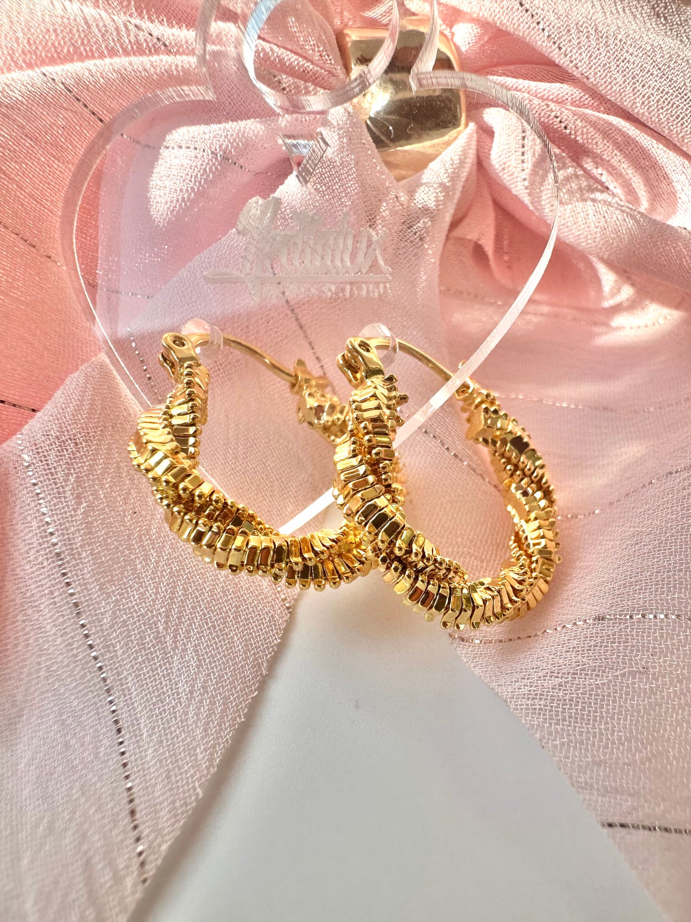 Twisted Texture Hoops Earrings