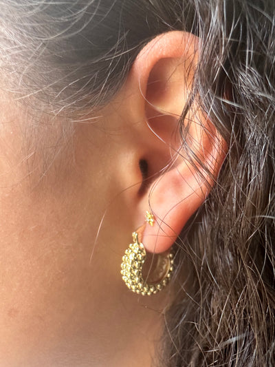 Texture Hoops Earrings