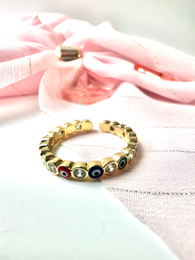 Gold Eye Rings