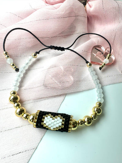 Miyuki and Gold Beads Bracelet