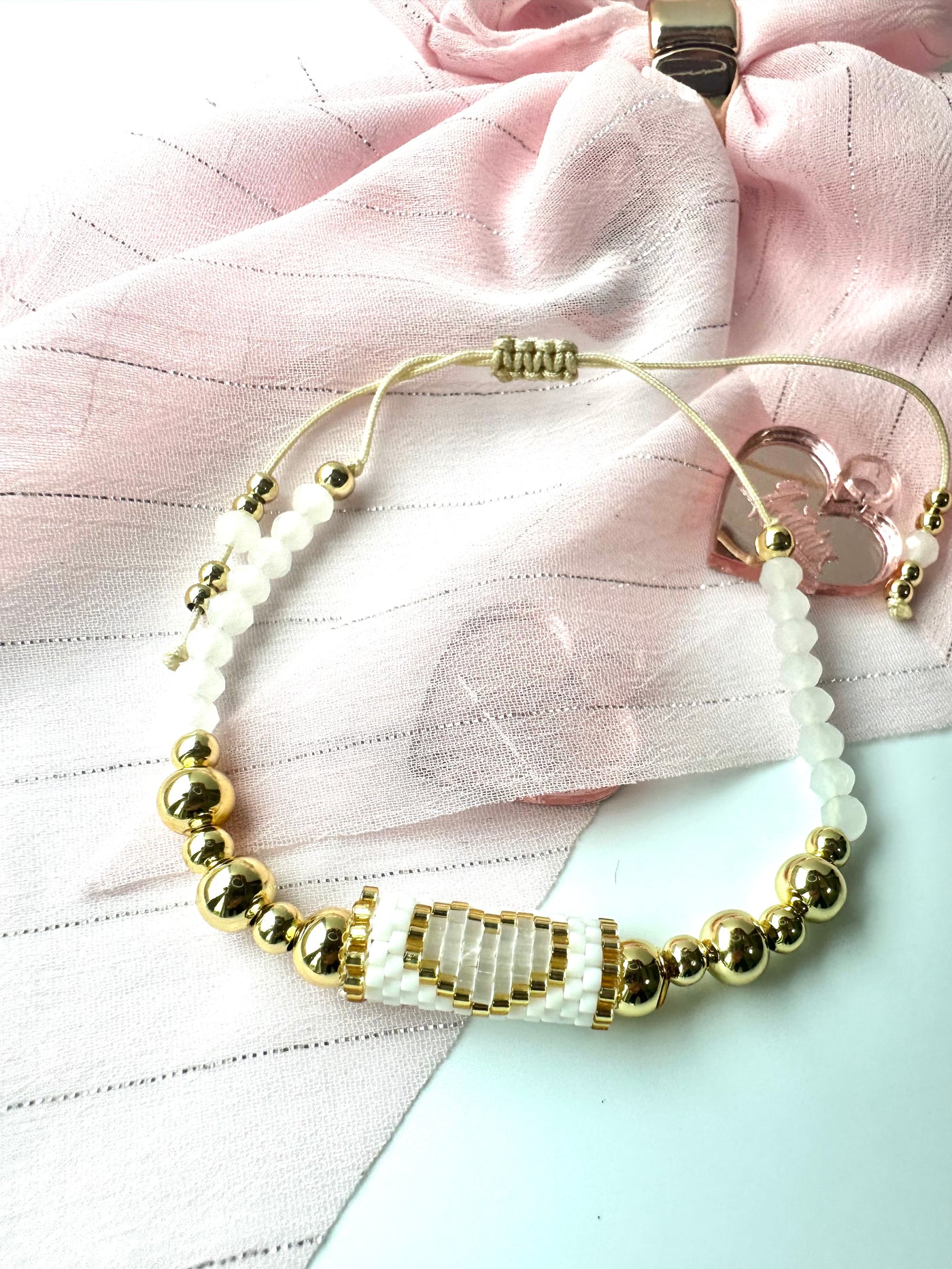 Miyuki and Gold Beads Bracelet