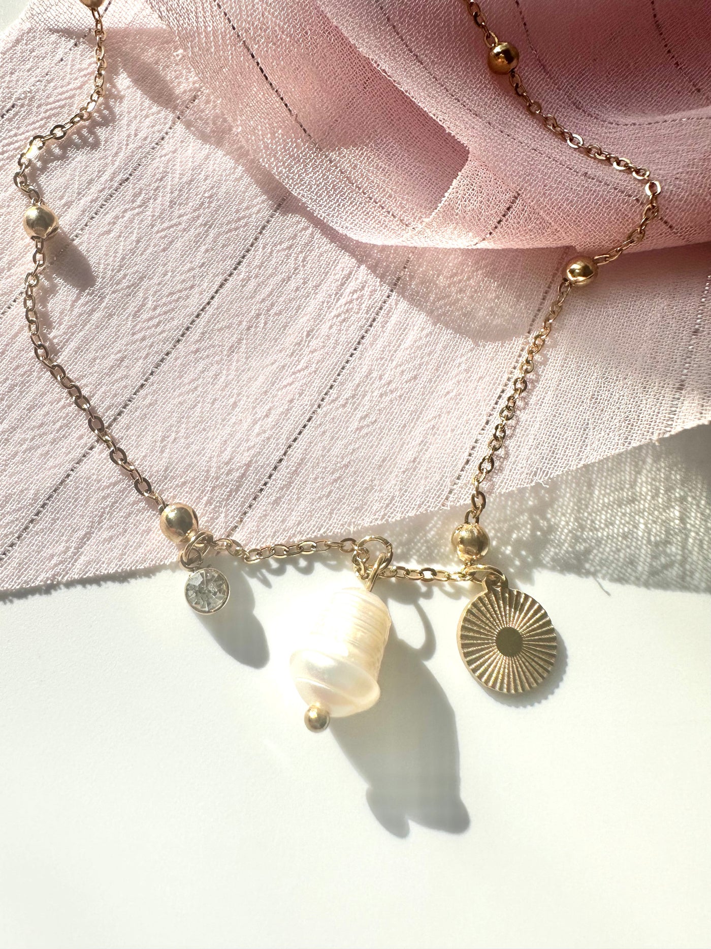 Pearl Pendant Anklet