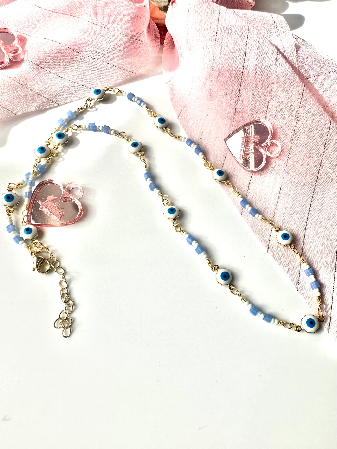 Eye Blue Beads Necklace