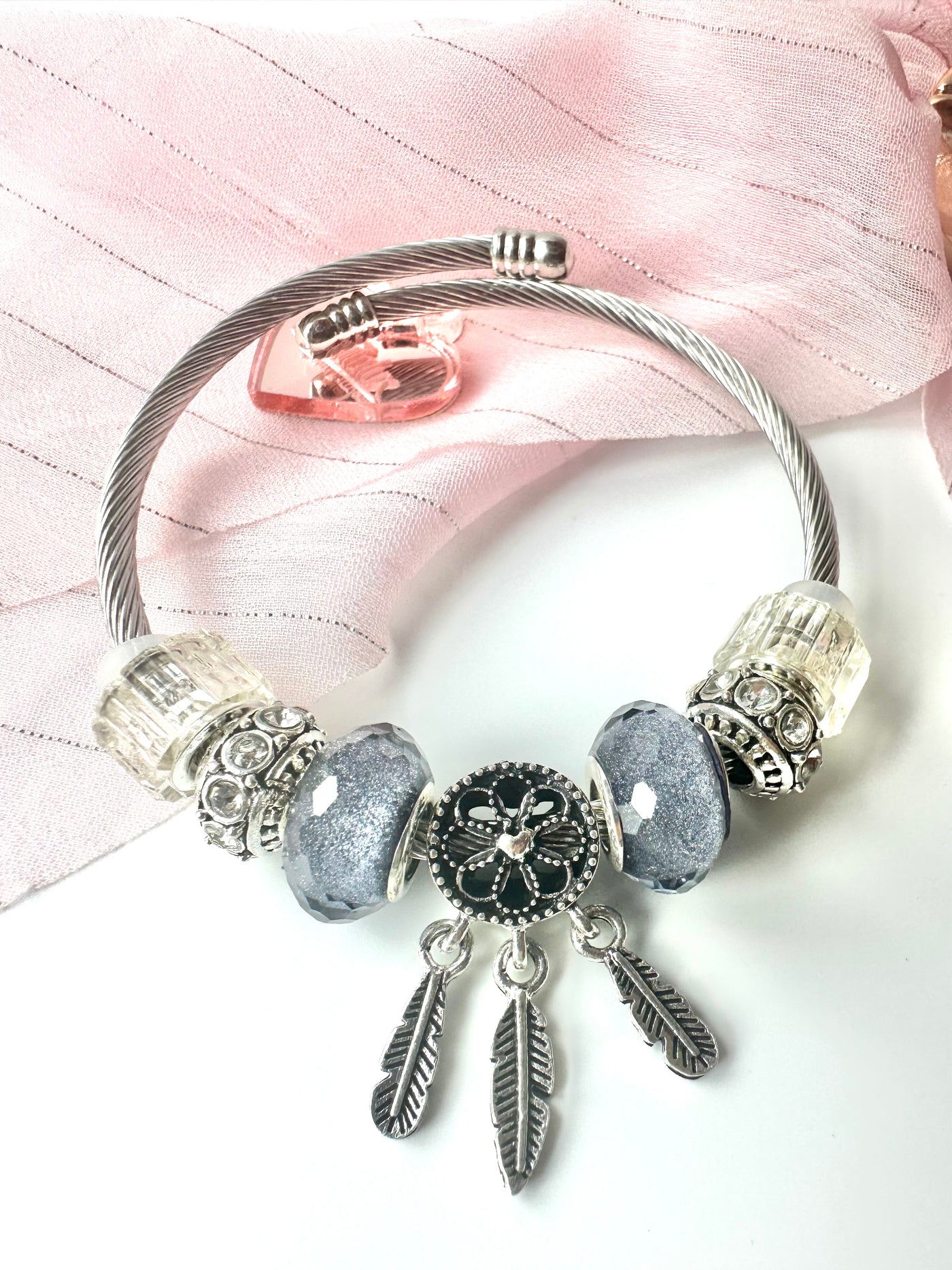 Dream Catcher Pendants and Charms Bracelet