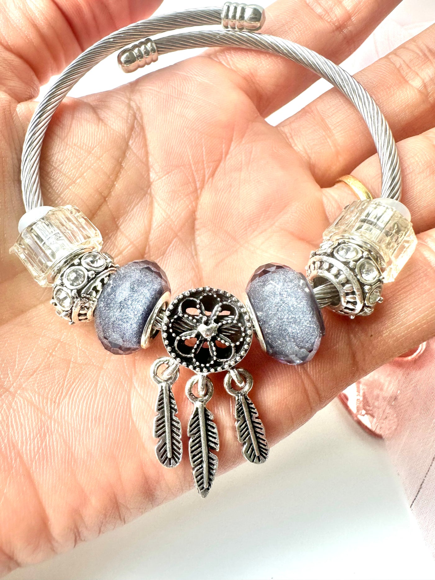 Dream Catcher Pendants and Charms Bracelet