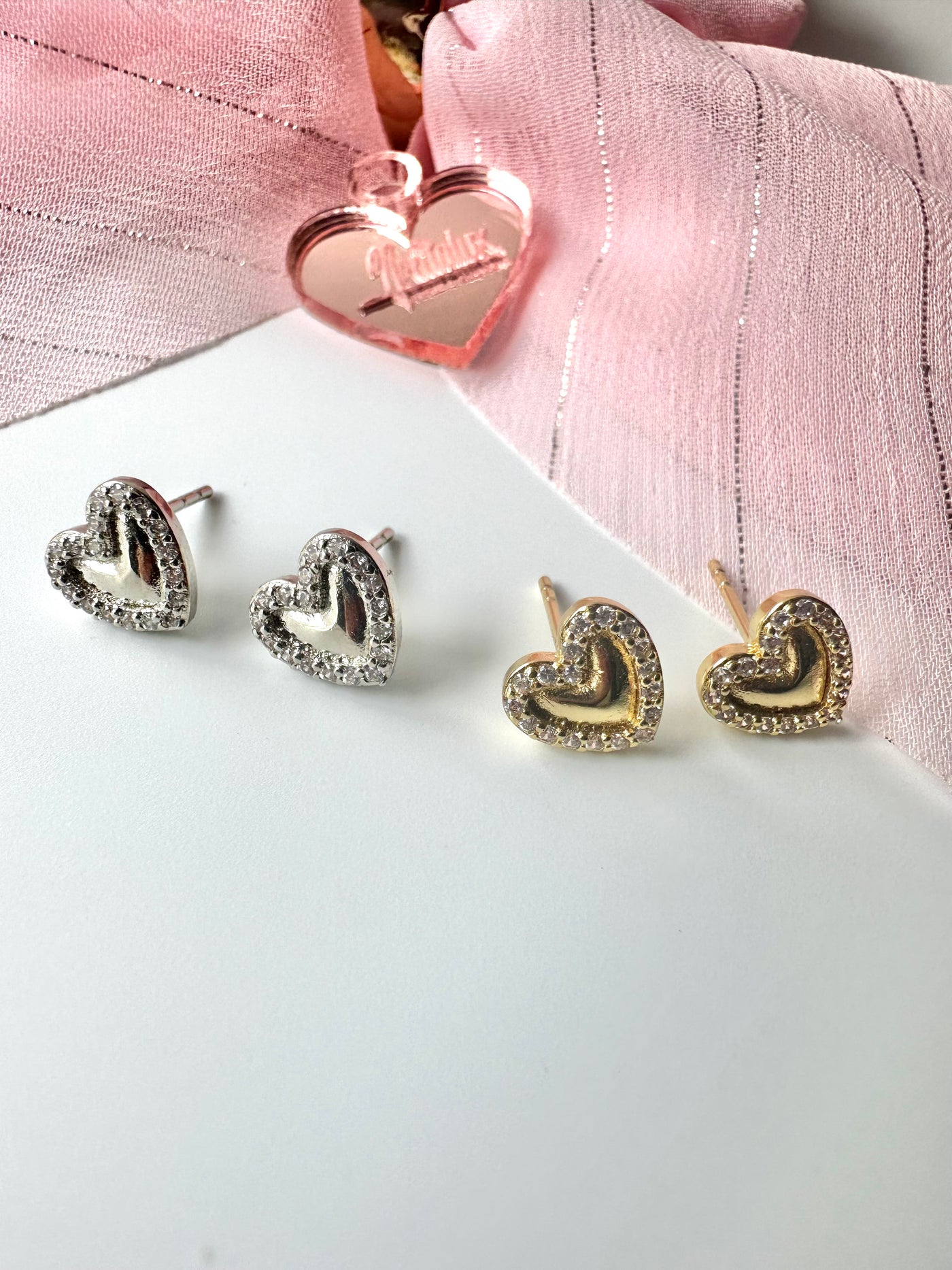 Hearts Stud Earrings