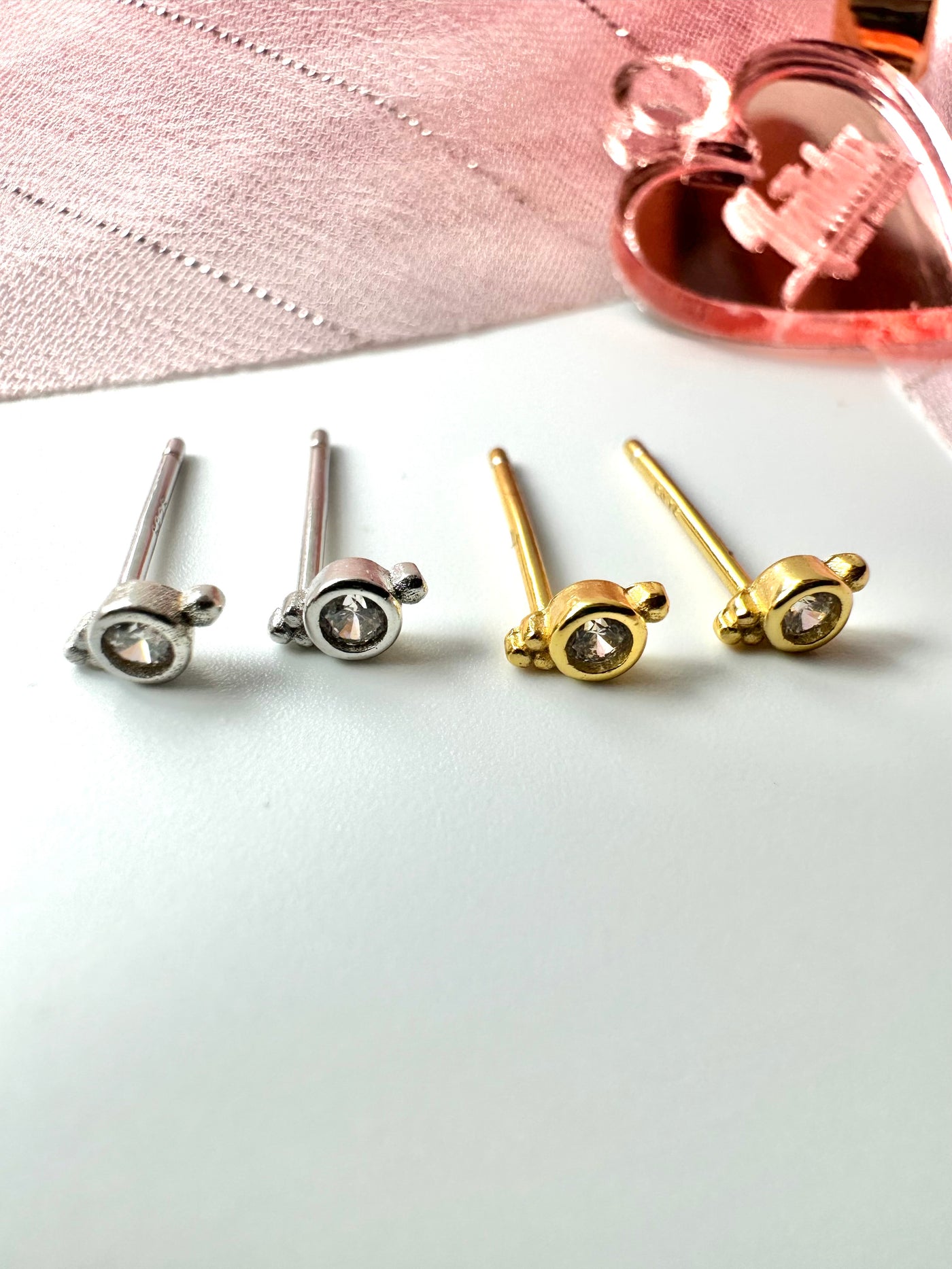 Tiny Round Earrings