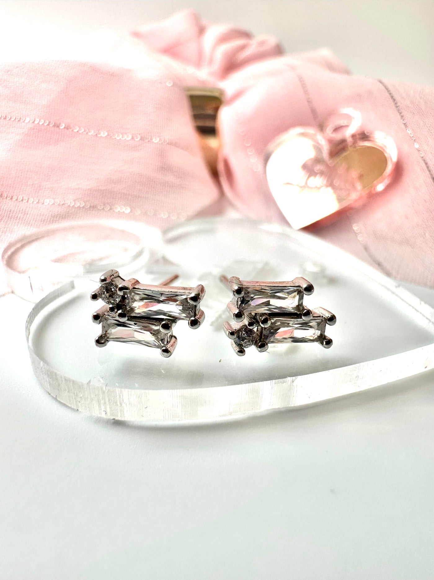 Double Zirconia Earrings