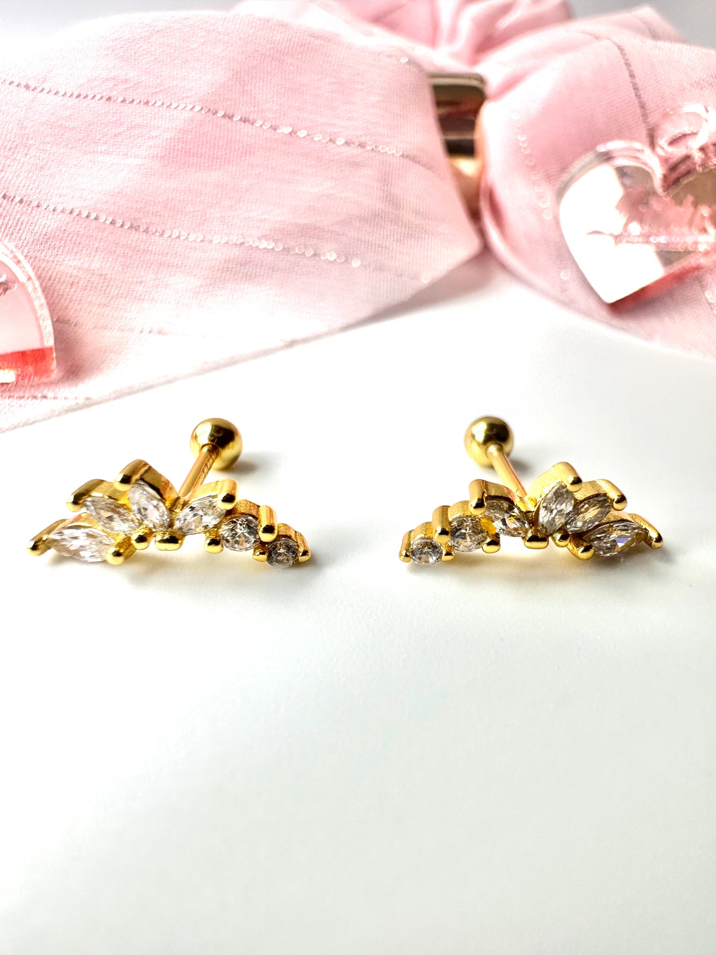 Petals Zirconia Earrings